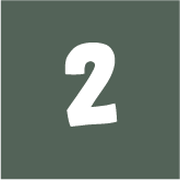 Icon of a white number two on a dark green background