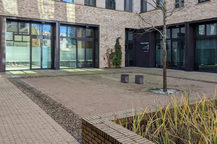 Postdoc Centre Eddington Event Spaces - view from outside Postdoc Centre Eddington Event Spaces - view from outside