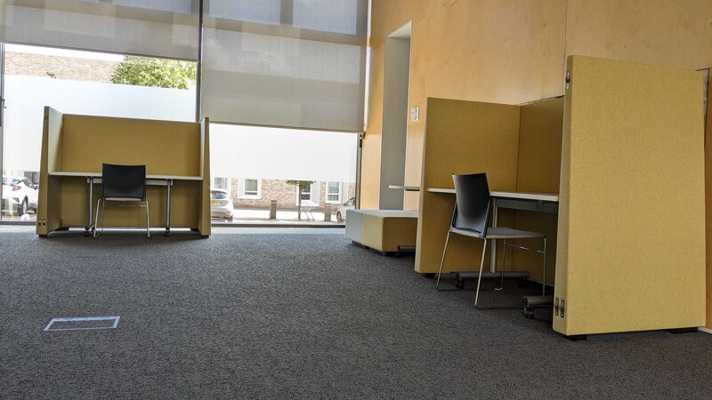 Photograph of the Eddington quiet booths