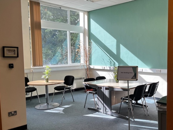Photo of hot-desking space